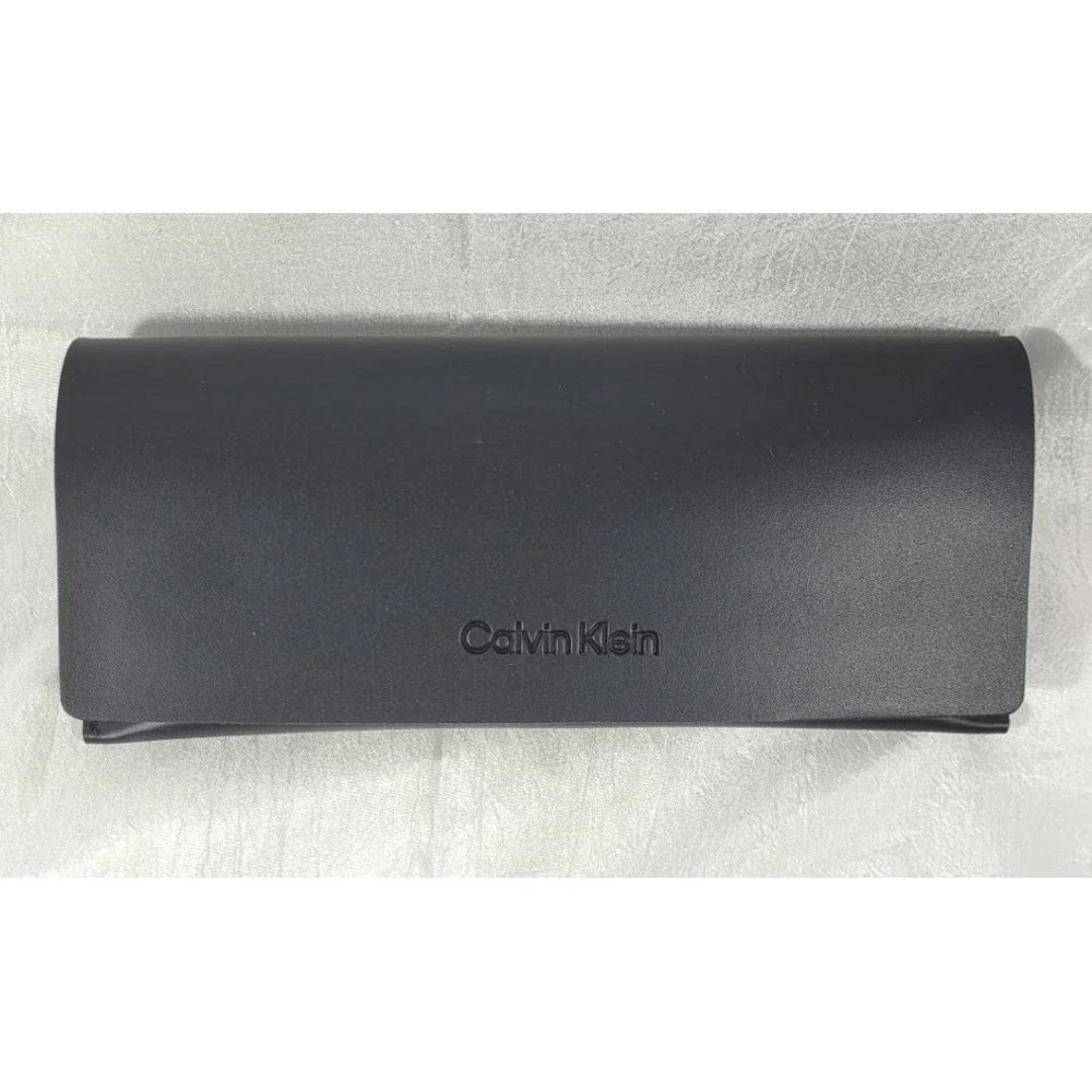 Calvin Klein Softshell Eyeglasses Sunglasses Case w/ Snap Closure - Black - NWOT
